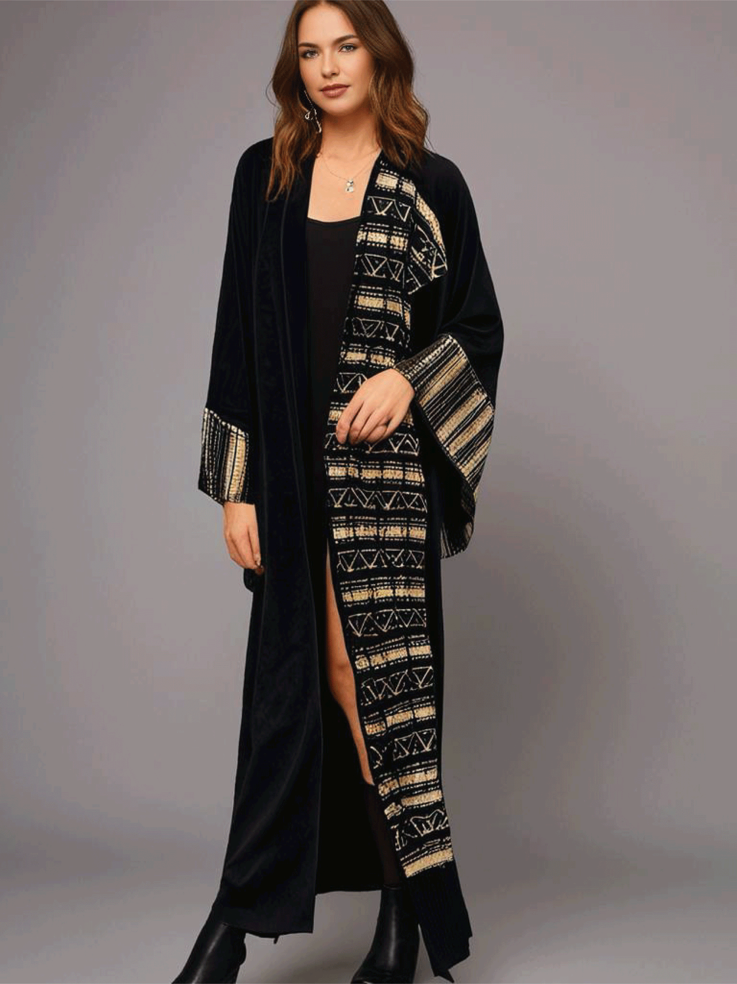 Black & Gold Abaya