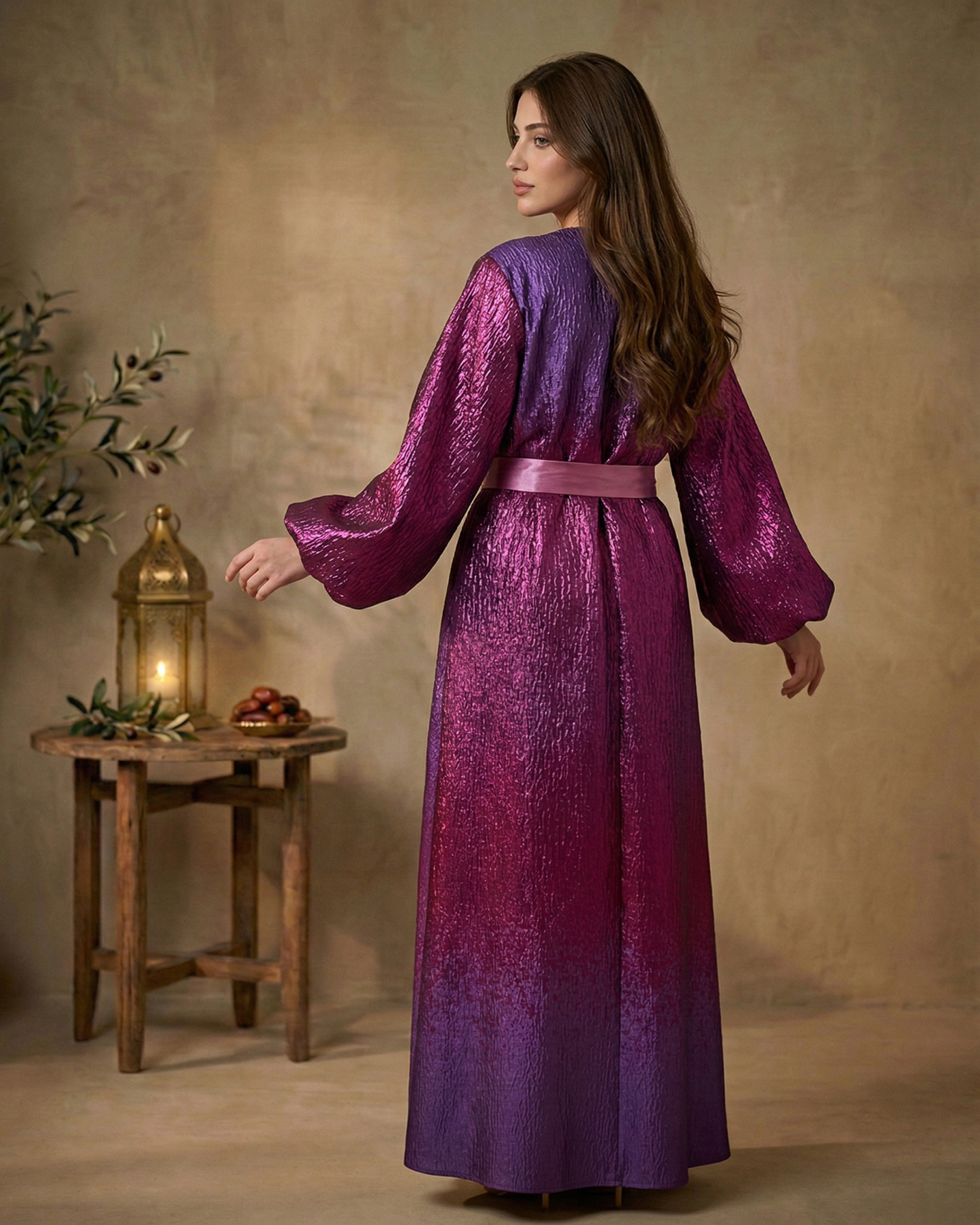 Amethyst Glow Abaya