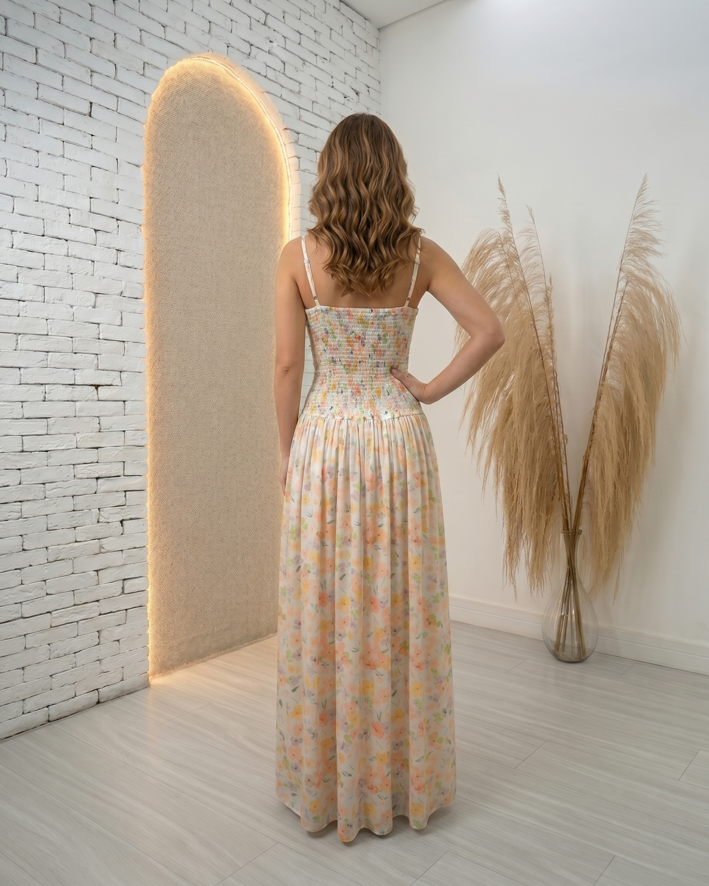 Floral Corset Maxi Dress
