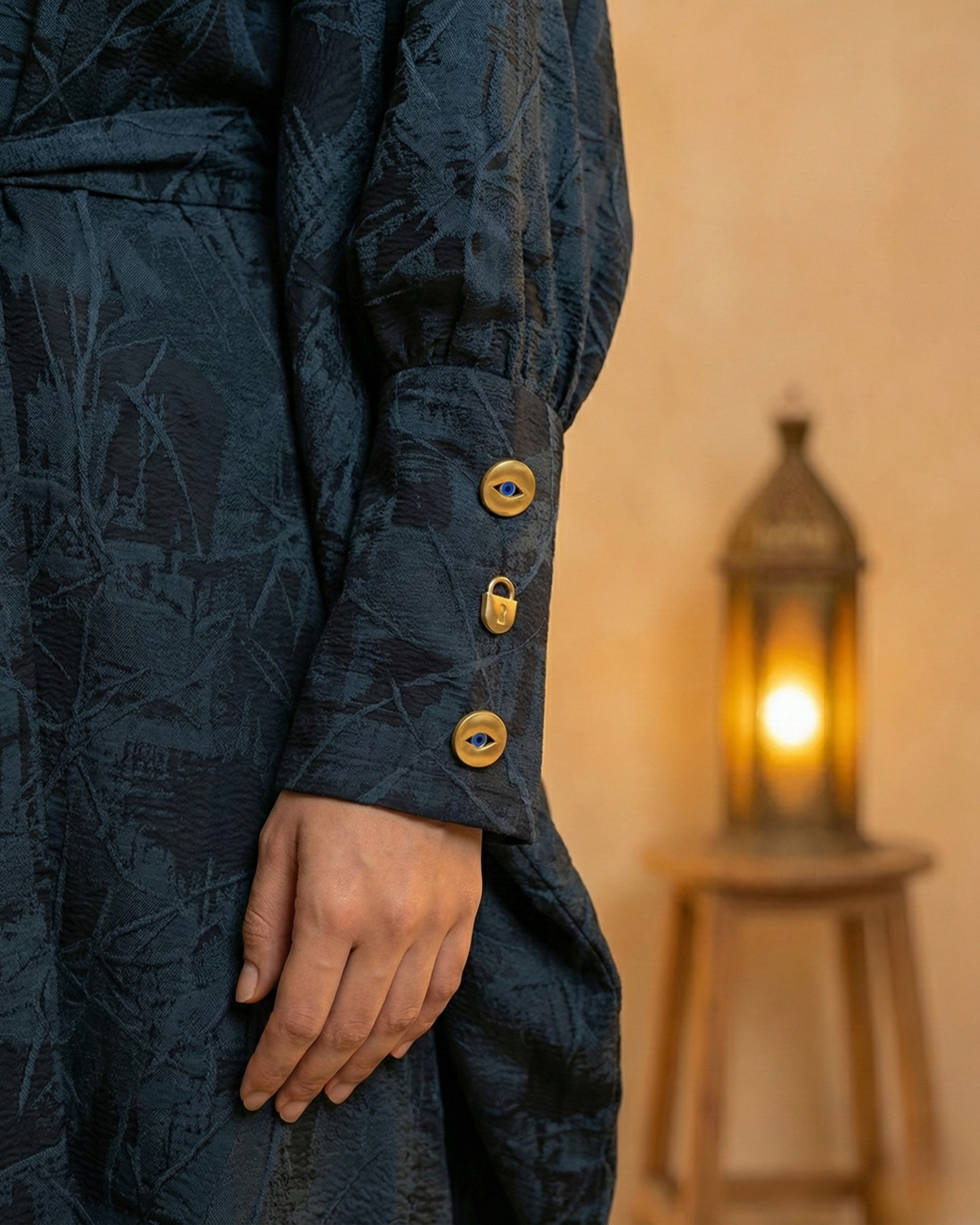 Midnight Eclipse Belted Abaya