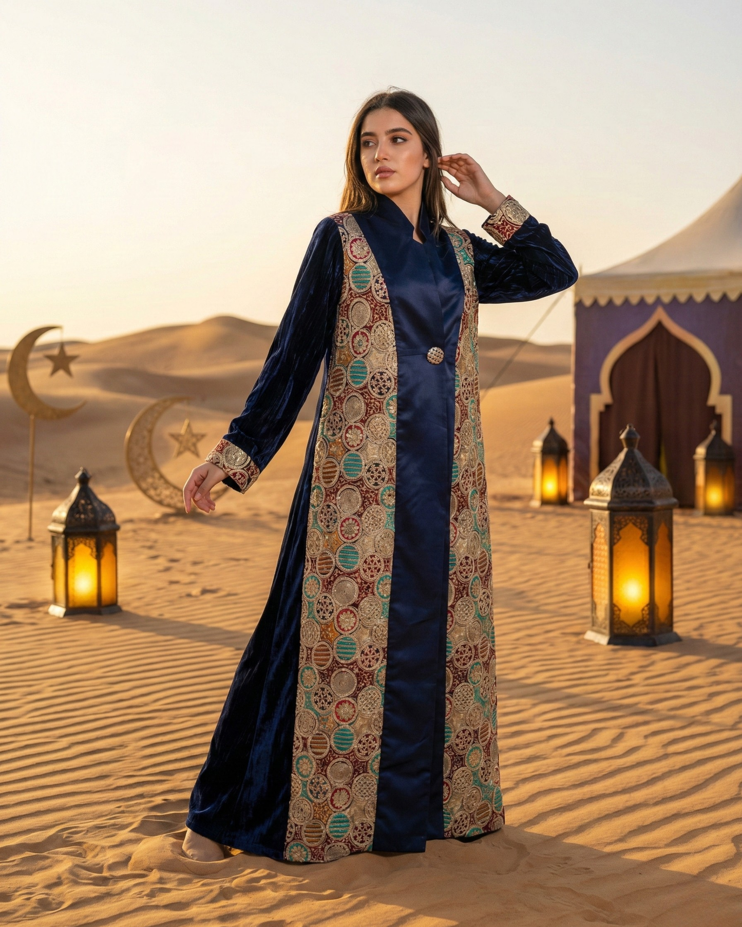 Midnight Royal Heritage Abaya