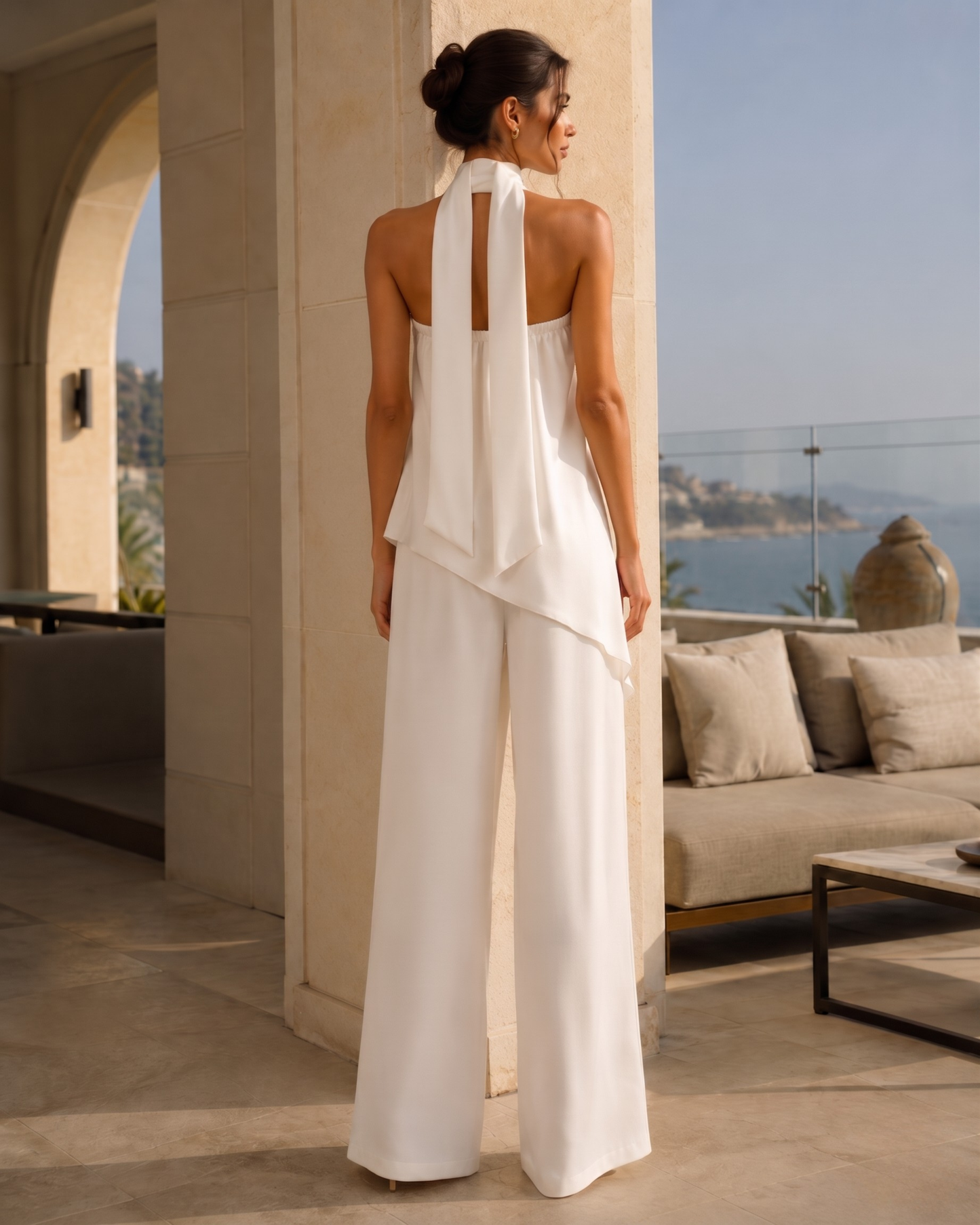 Halter Draped Set