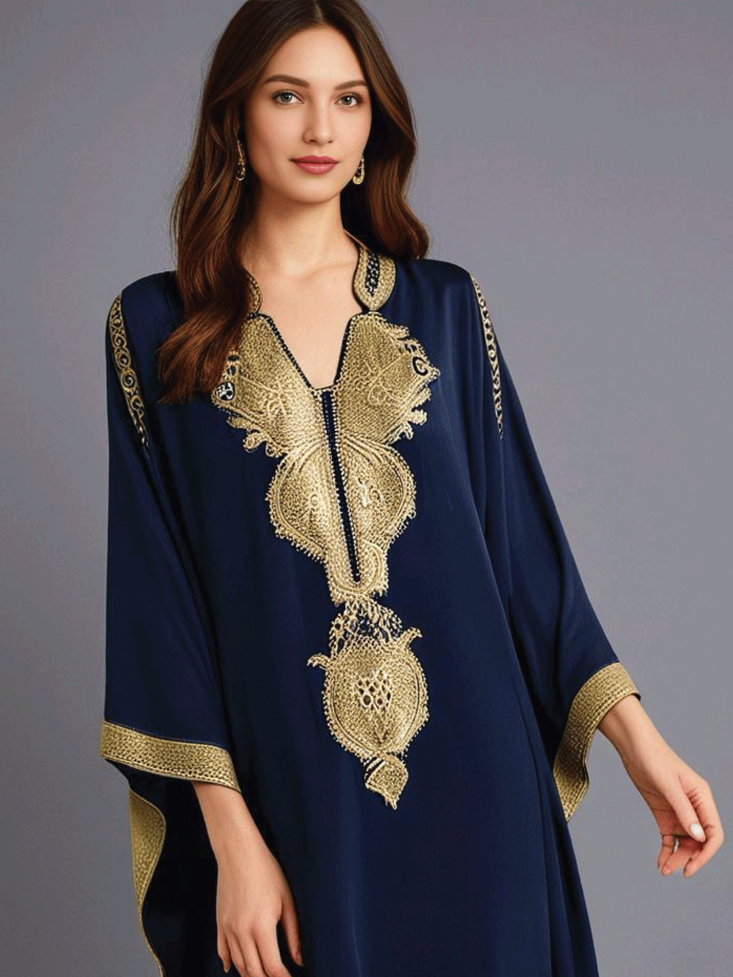 Majestic Navy Kaftan