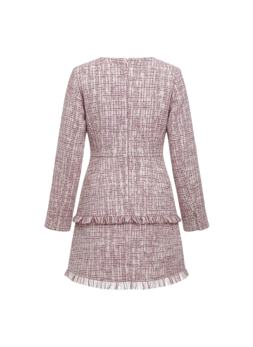 Rose Tweed Tailored Dress