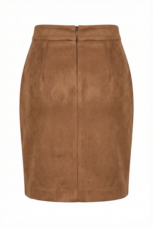 Luxe Suede Pencil Skirt