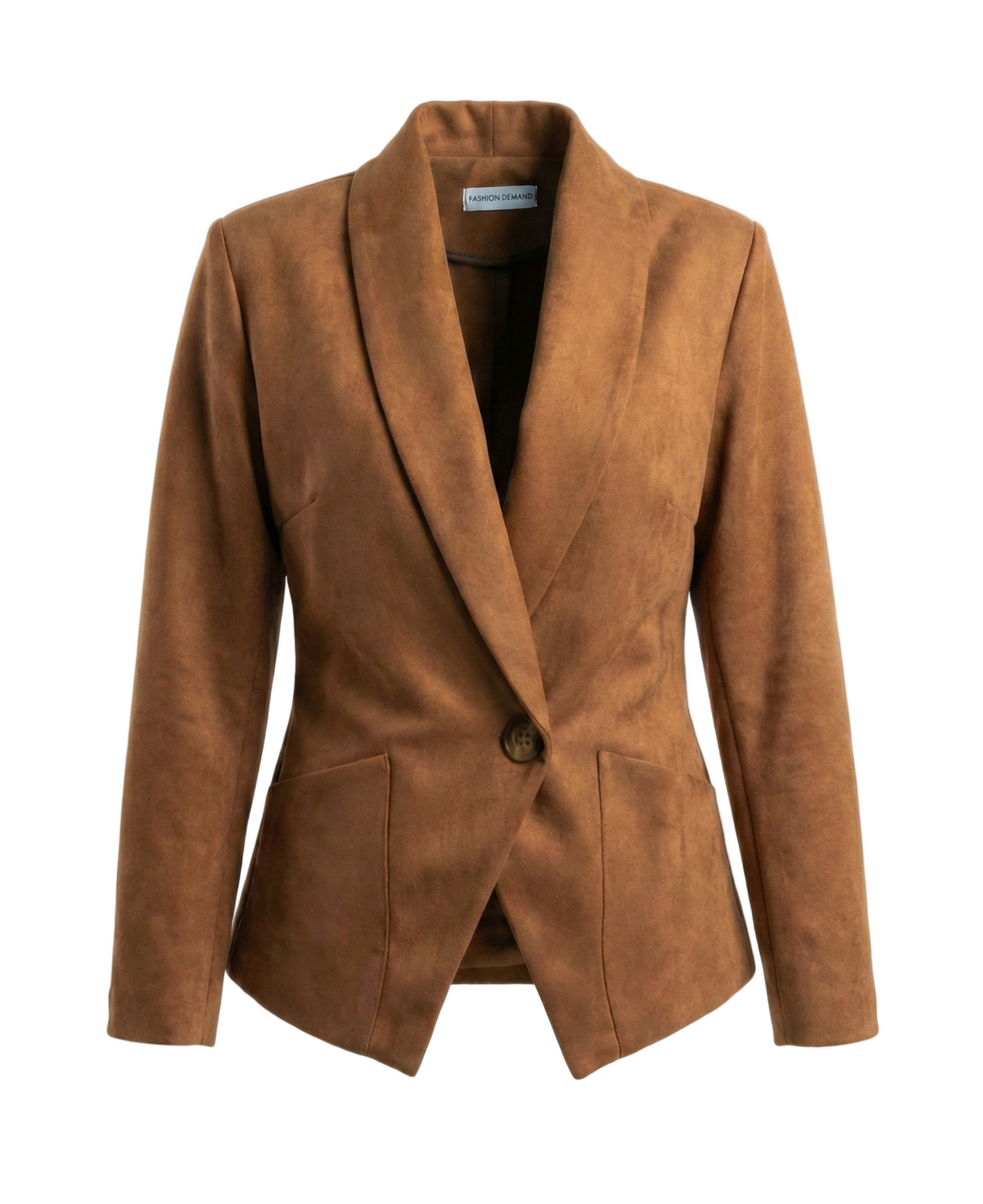 Brown blazer on a white background