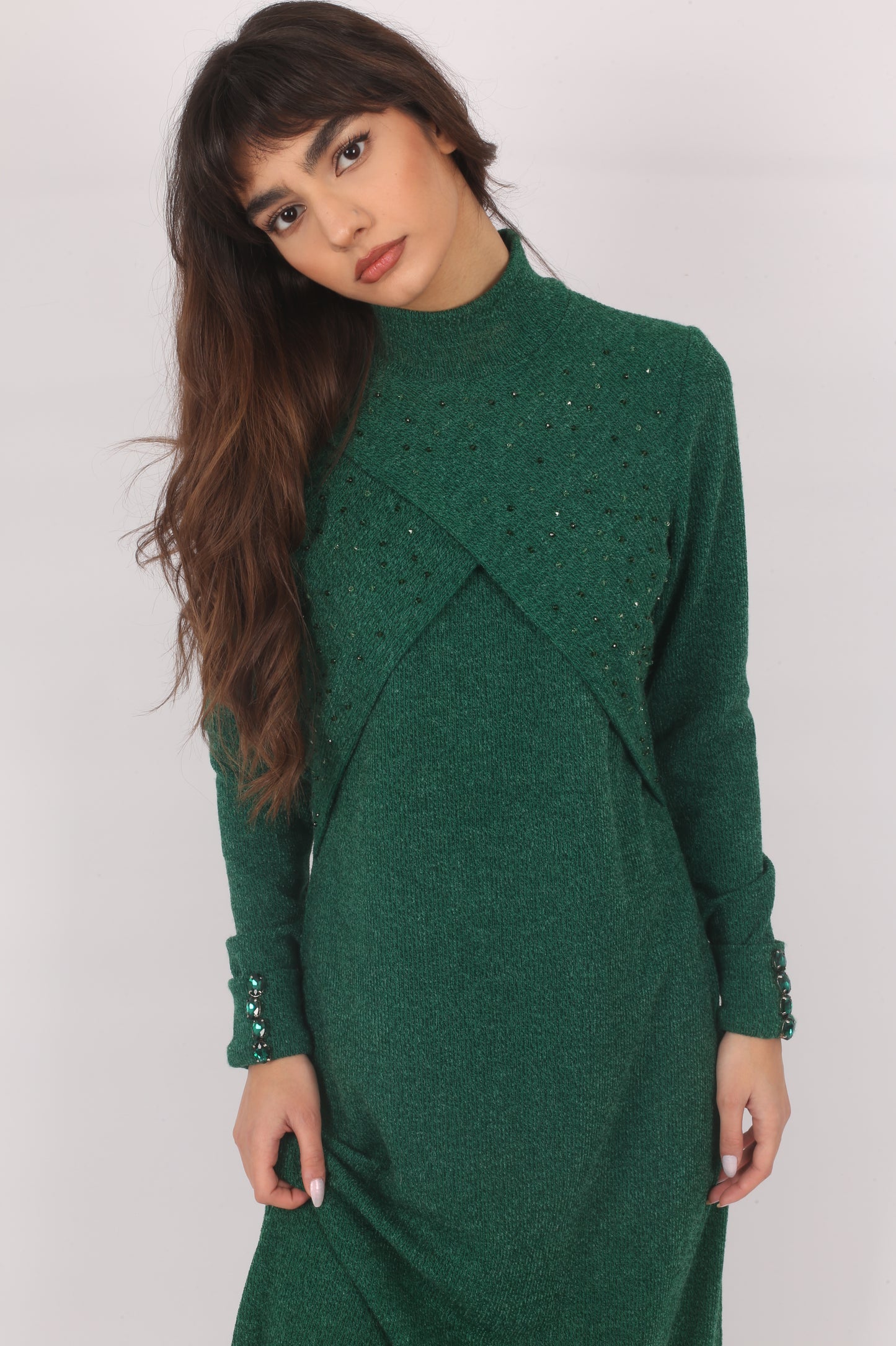 Chacha green dress