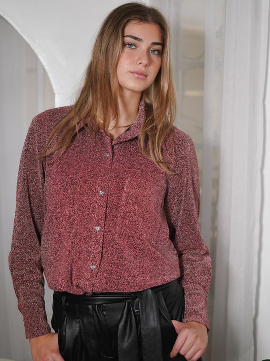 Pink Glow Viscose Shirt