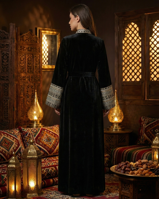 Royal Heritage Velvet Abaya