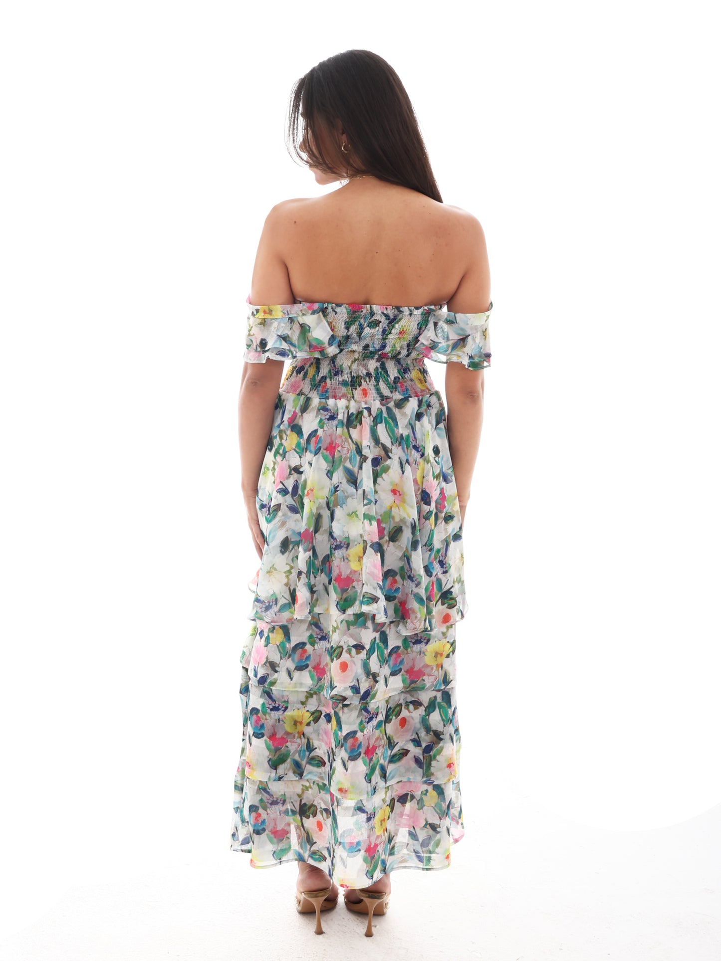 Rosa Sunset Bloom Dress