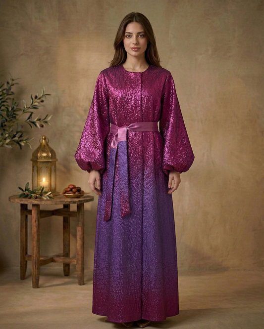 Amethyst Glow Abaya