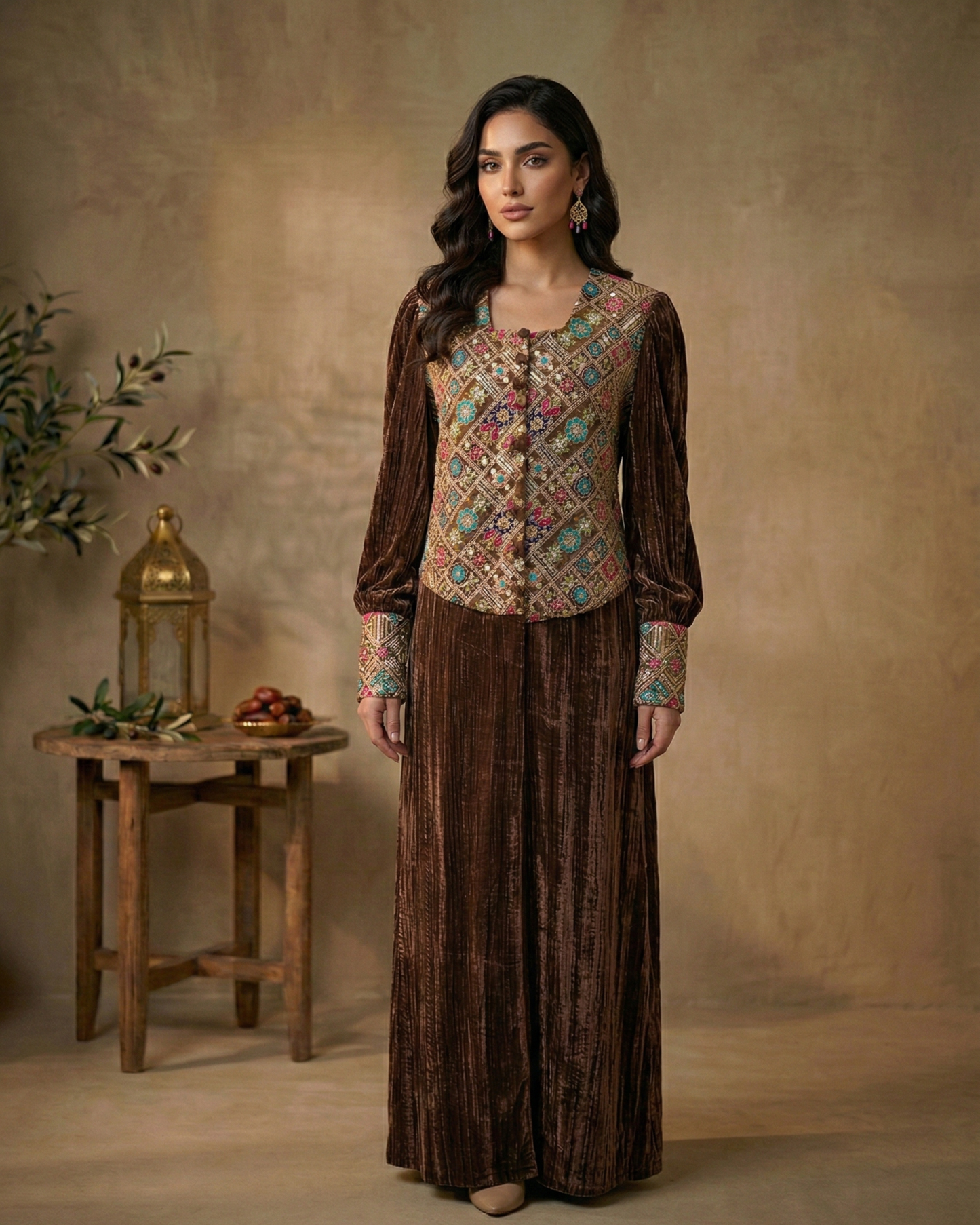 Mocha Heritage Abaya