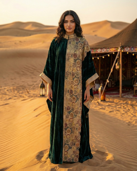 Emerald Desert Heritage Kaftan
