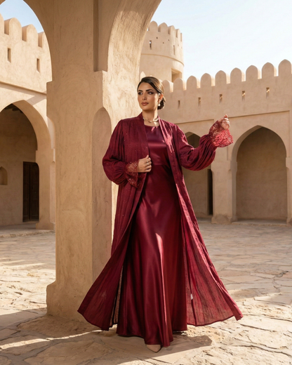 Ruby Desert Abaya