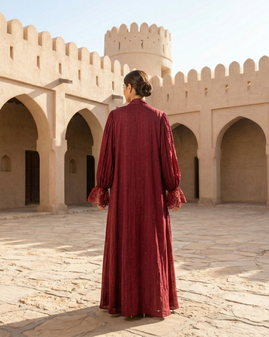 Ruby Desert Abaya