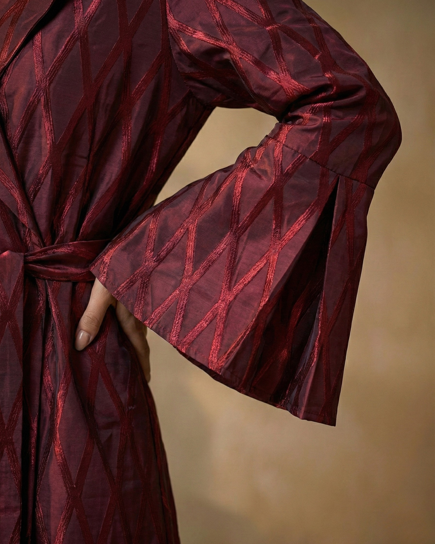 Crimson Dynasty Abaya