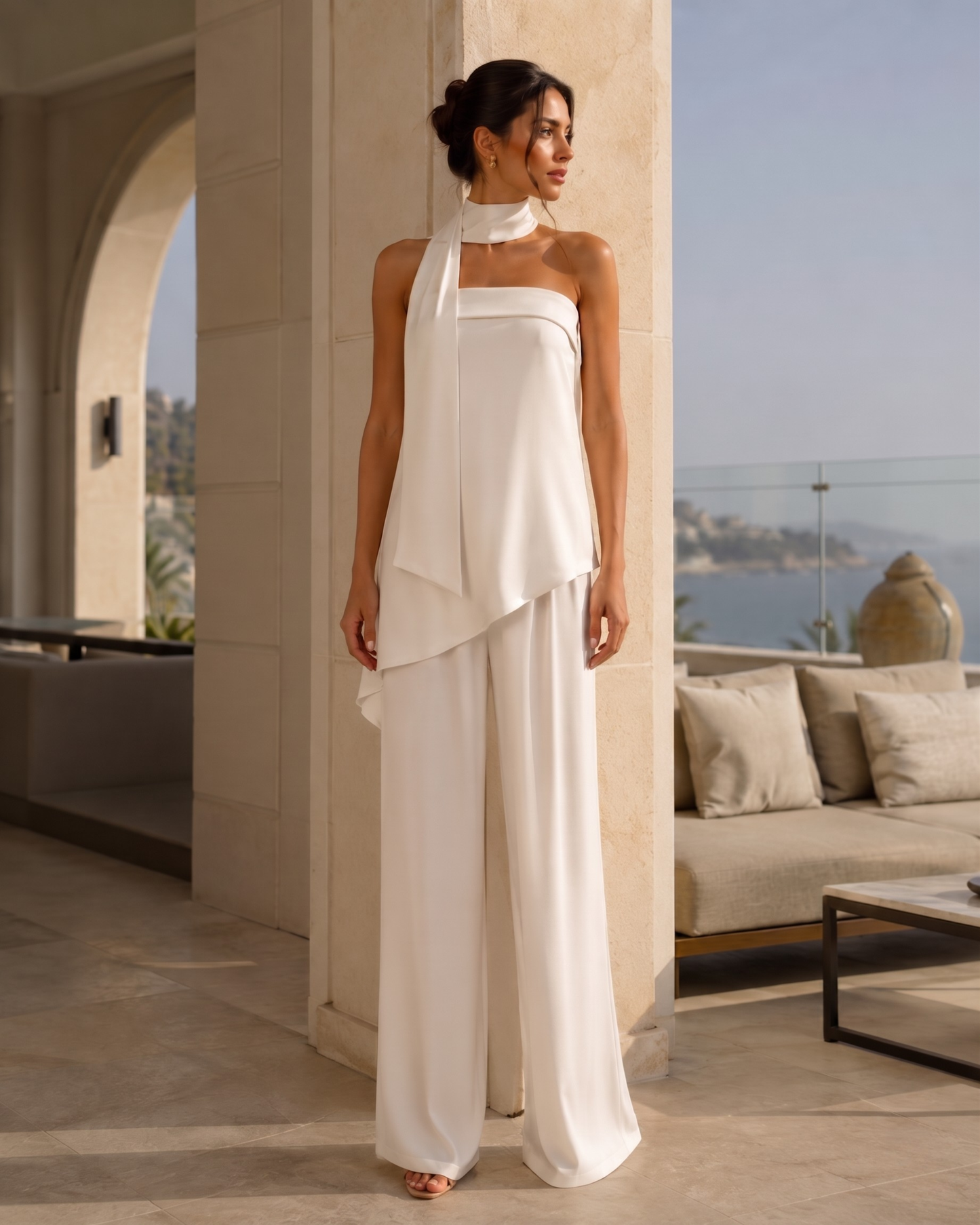 Halter Draped Set