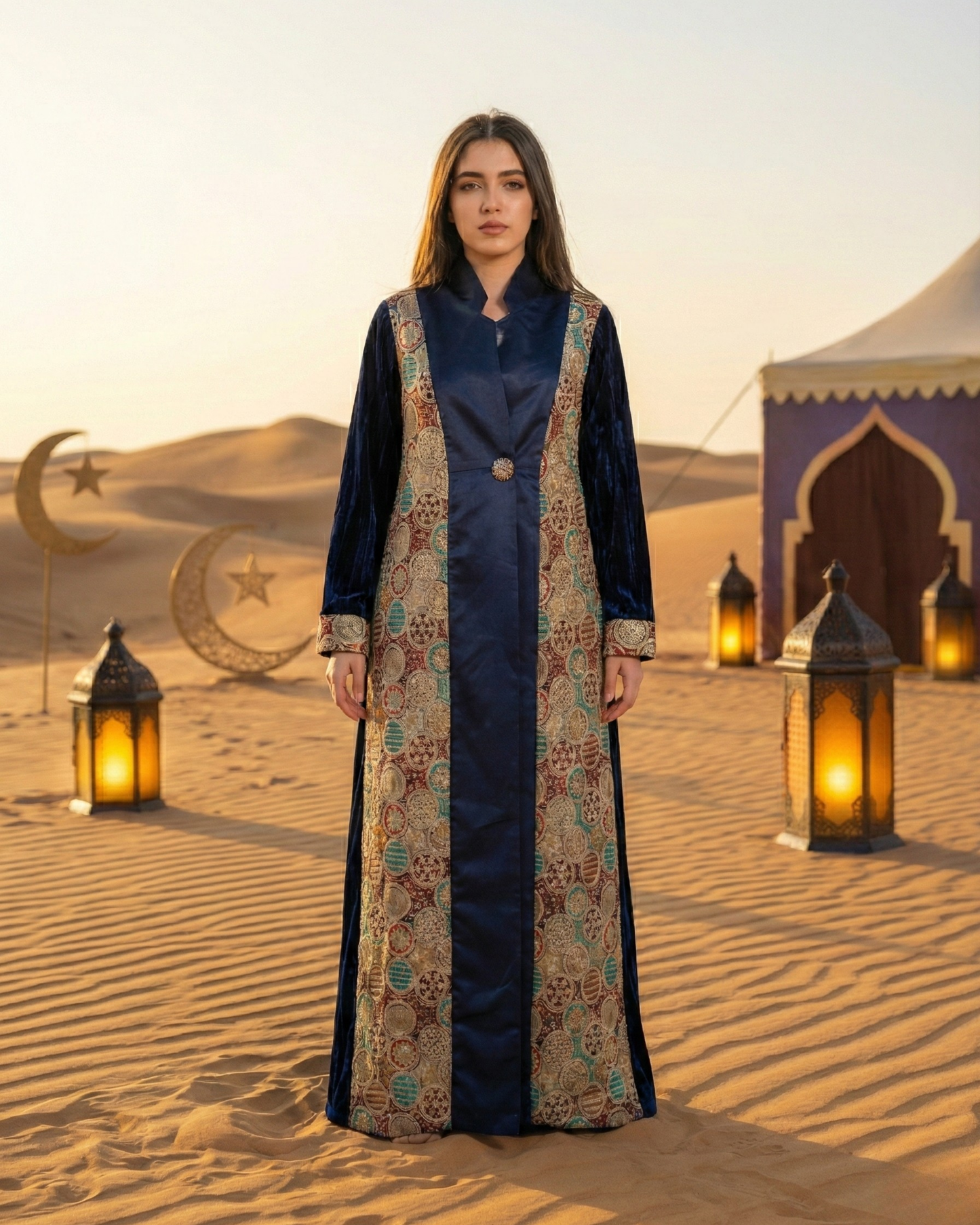 Midnight Royal Heritage Abaya