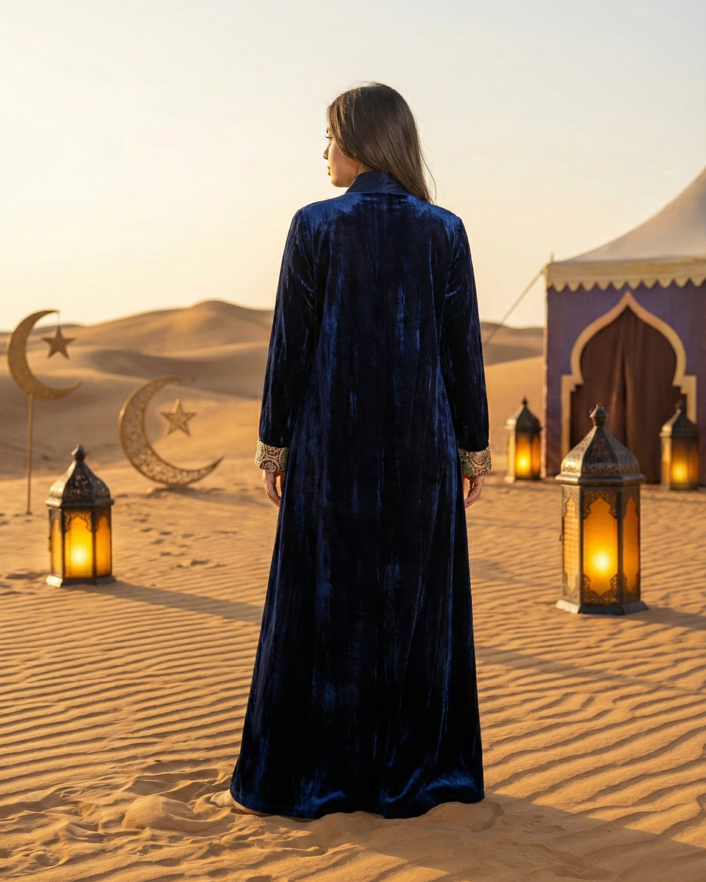 Midnight Royal Heritage Abaya