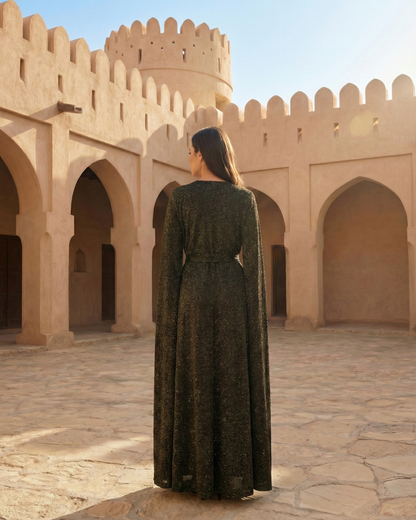 Midnight Sovereign Abaya