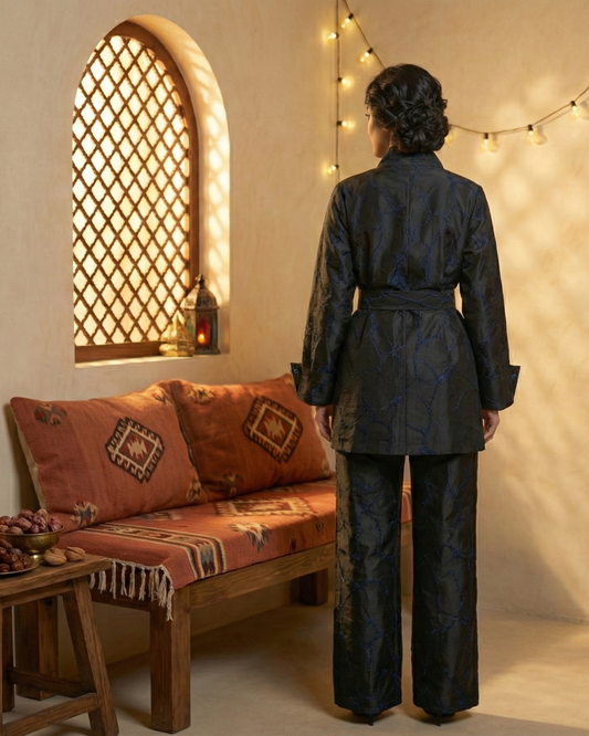 Midnight Jacquard Power Set