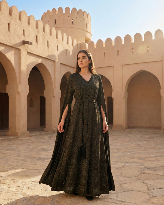 Midnight Sovereign Abaya