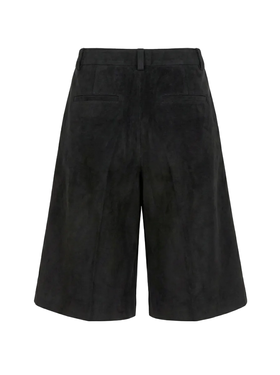 Black shorts on a white background