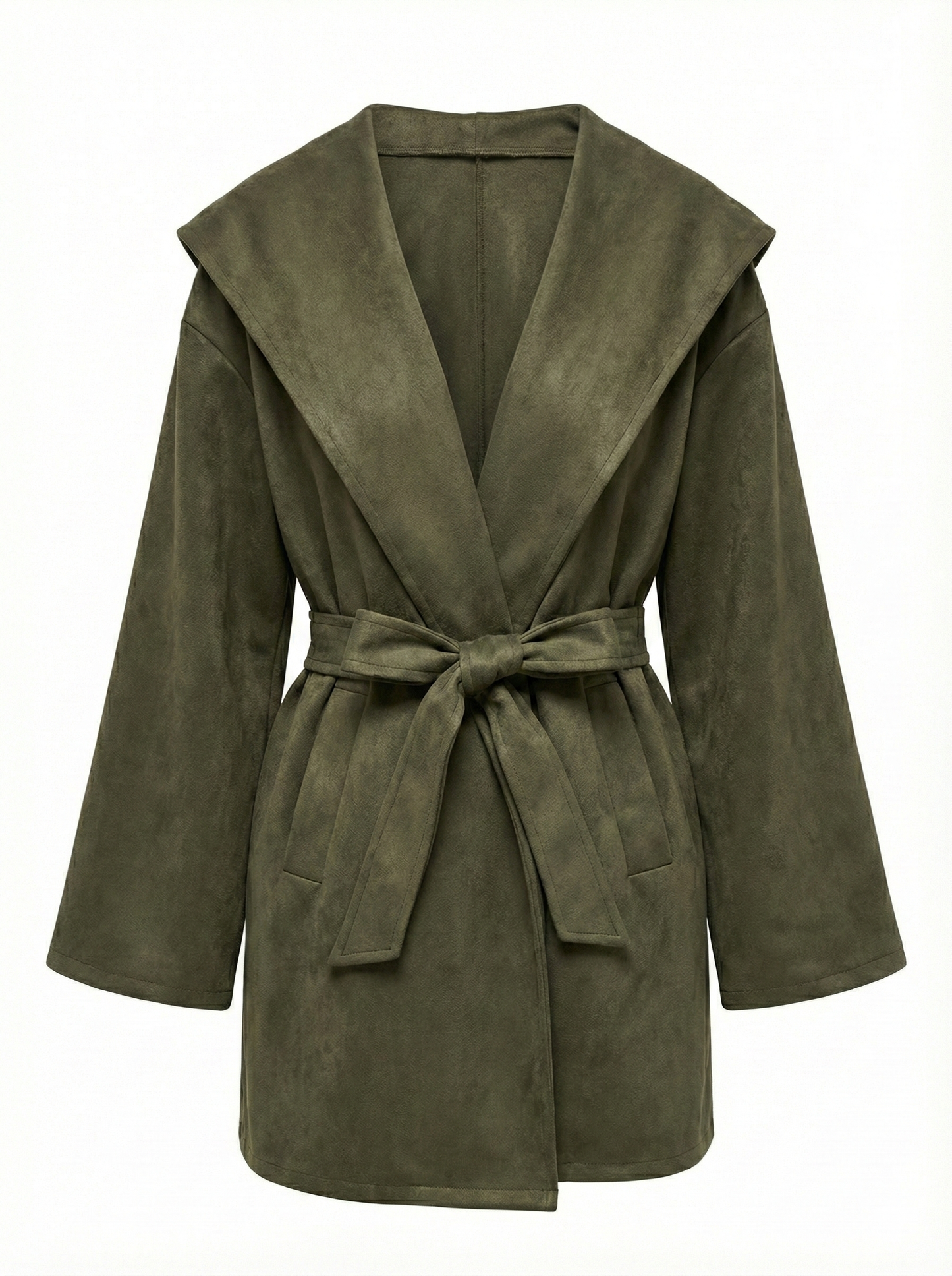 Luxe Hooded Belted Coat