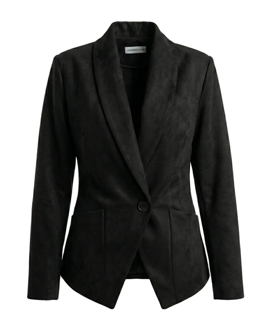 Black blazer on a white background