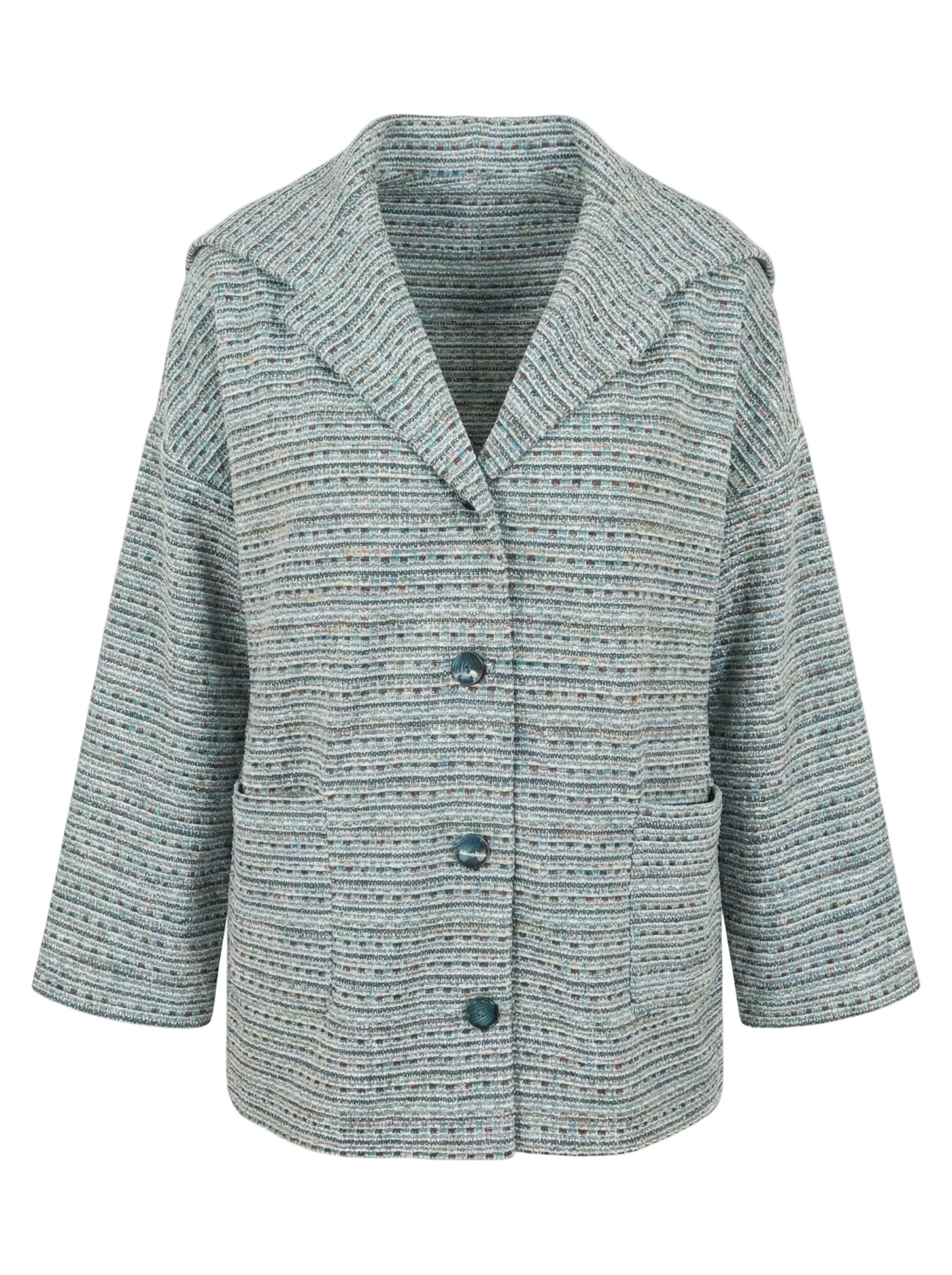 Textured Tweed Statement Jacket