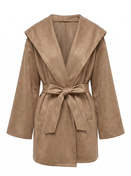 Luxe Hooded Belted Coat