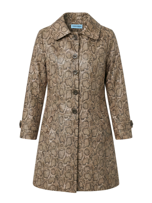 Patterned coat on a white background