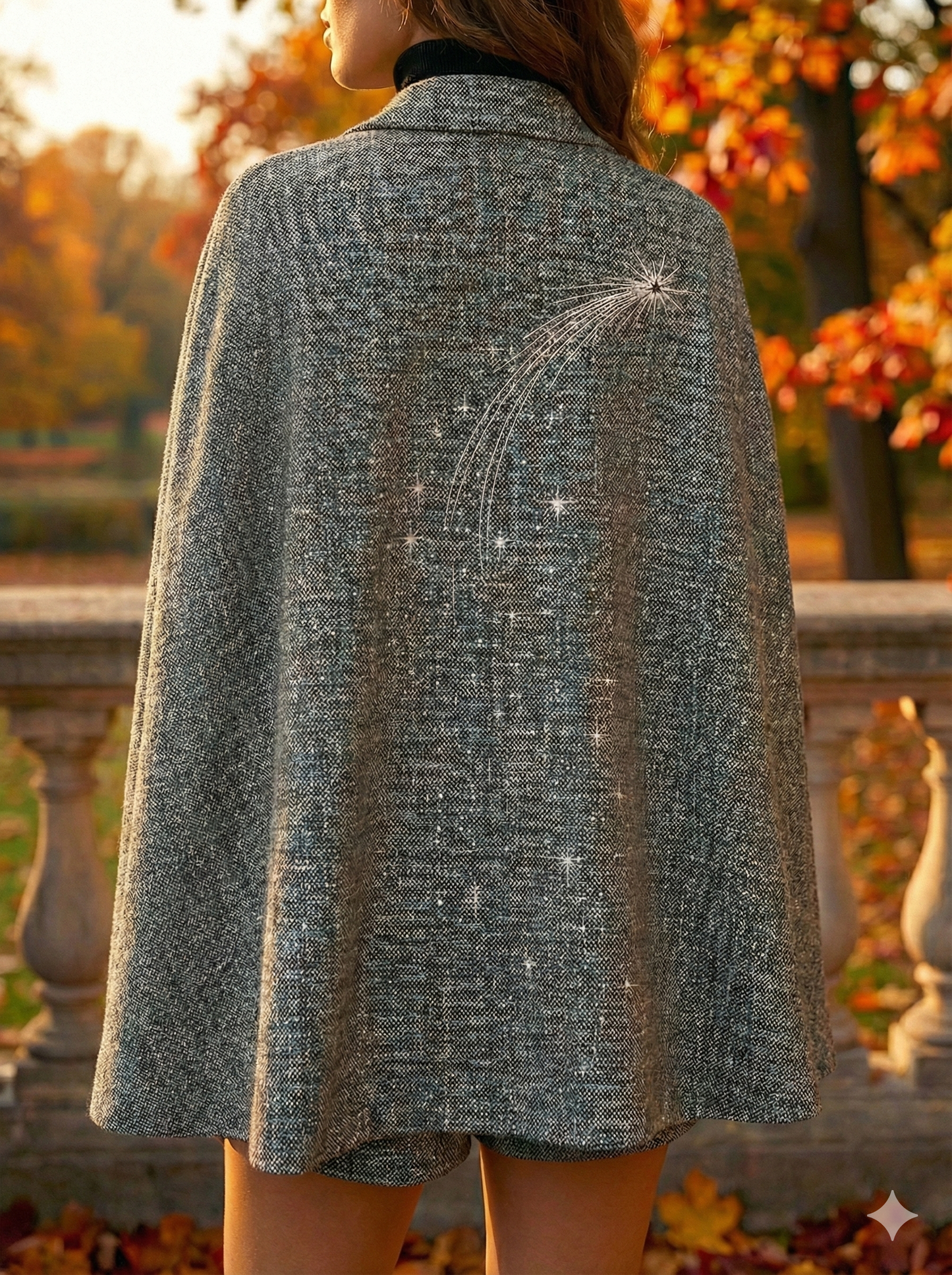 Chic Cape Blazer Ensemble