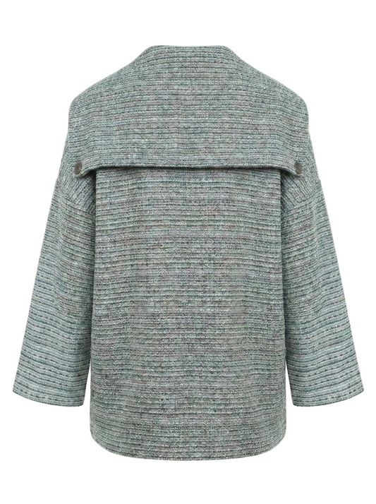 Textured Tweed Statement Jacket