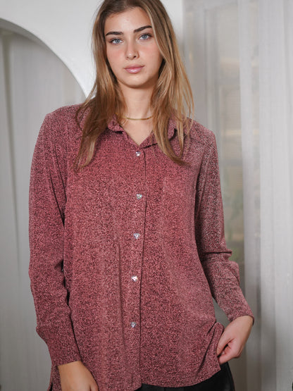 Pink Glow Viscose Shirt
