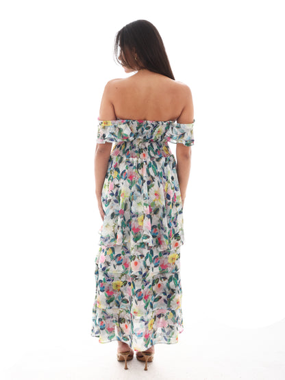 Rosa Sunset Bloom Dress