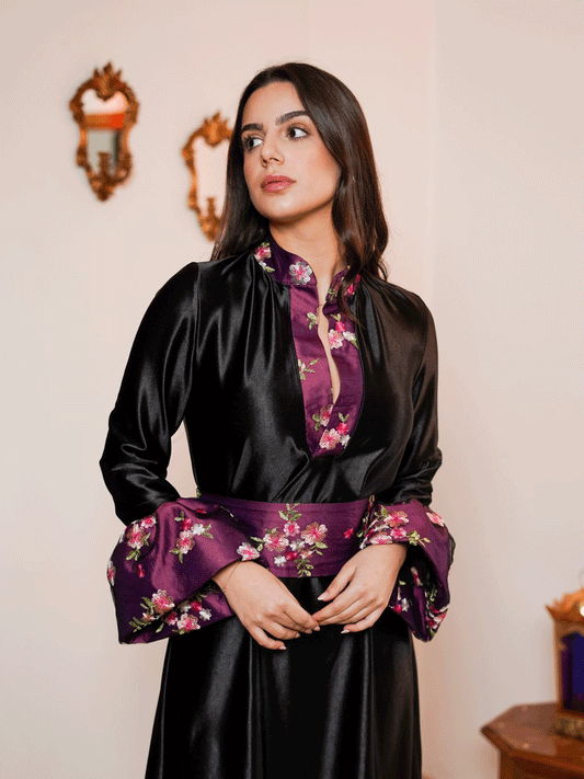 Black & Floral Dress