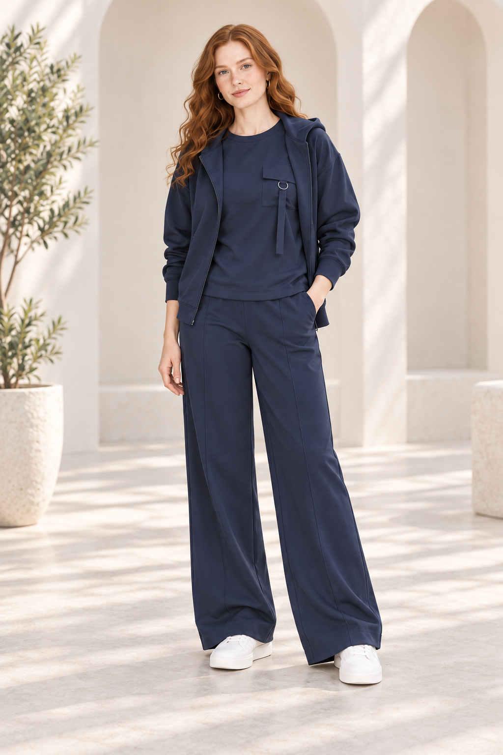 Verona Navy Blue three-piece set